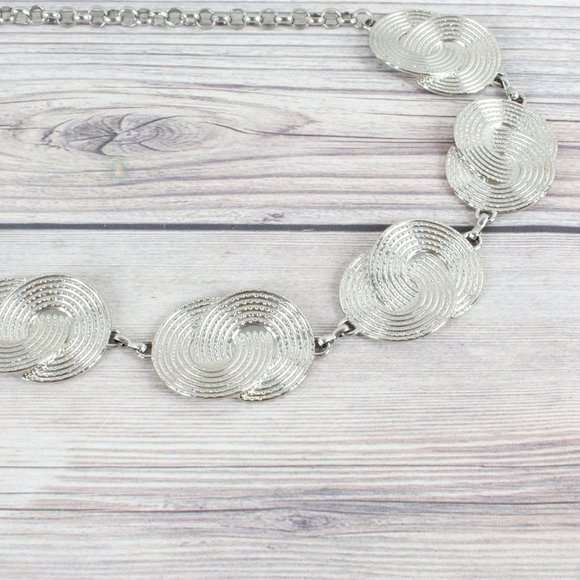 Women's Silver Fashion Chain Waist Belt Size 32" - Picture 3 of 9